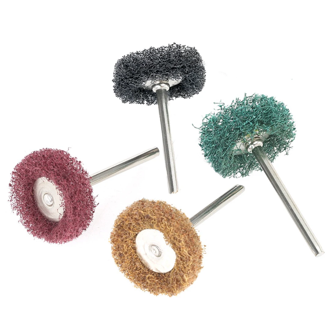 Mini Drill Abrasive Nylon Brush Buffing Polishing Wheels 3mm Shank
