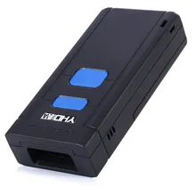 2PCS Wireless Bluetooth Scanner Portable Mobile Phone CCD Screen Barcode Scanner 500 scan/sec for IOS Android Iphone Samsung