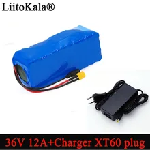 Liitokala 36V 12Ah 18650 Li ion batterie pack haute puissance XT60 plug Balance voiture moto électrique vélo Scooter BMS + chargeur