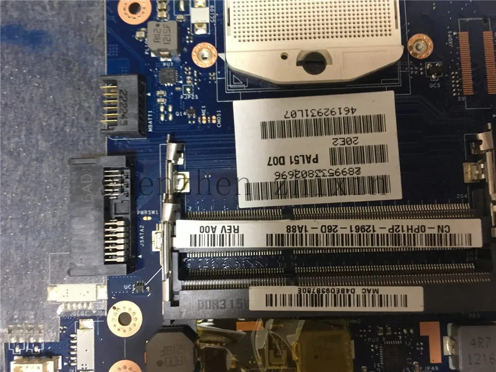 Для dell E6420 материнская плата для ноутбука QM67 PGA989 REV: 2 0 CN 0H2YDF PAL51 LA 6592P с графическим