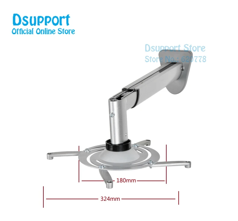 PR05BL ультра-длинный 360 градусов универсальный проектор настенное крепление полный движения выдвижной проектор вешалка кронштейн крепление