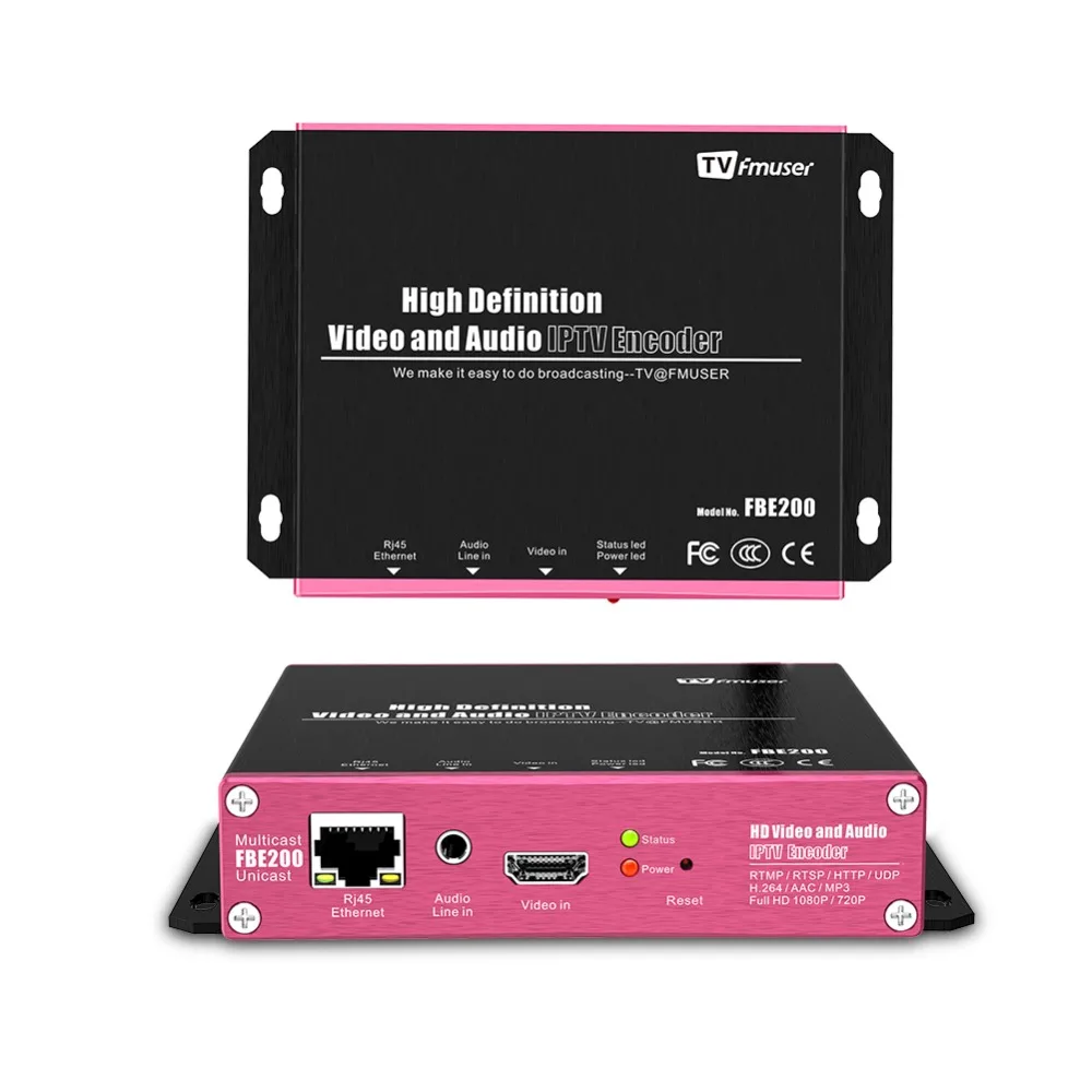 FMUSER FBE200 H.264 LAN HDMI кодировщик Беспроводной IPTV H.265 кодер live широковещательный