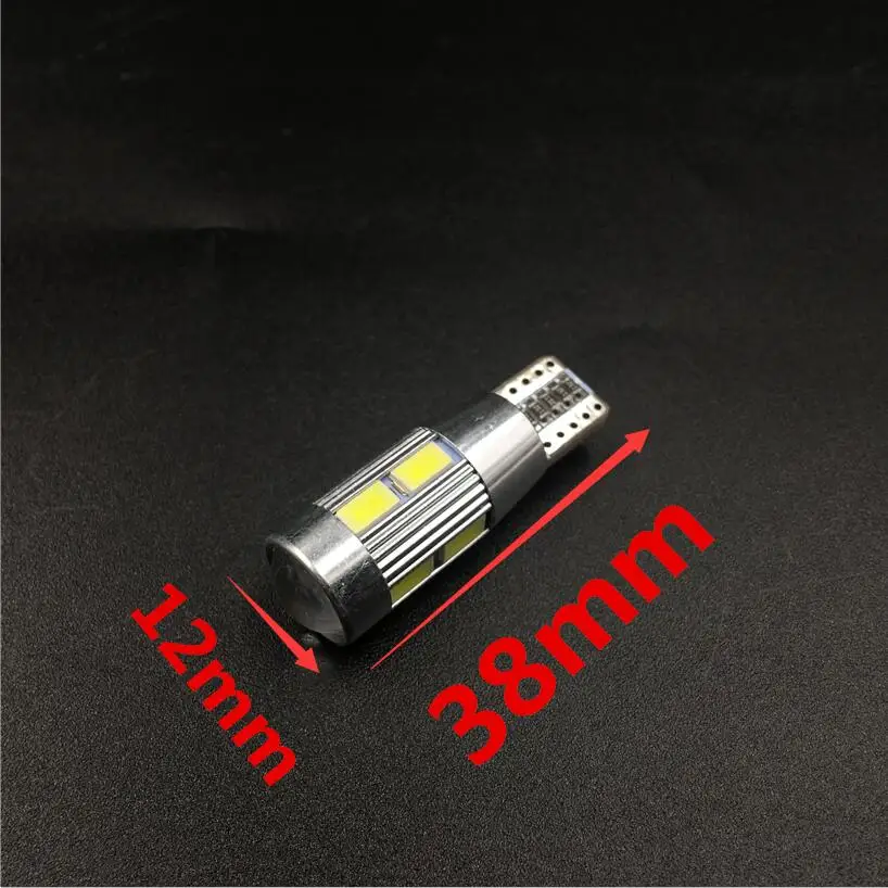 السماوي التربة خليج 1x w5w 10 led 5630 5730 smd العارض عدسة في canbus خطأ شحن السيارات التخليص أضواء t10 الوتد سيارة الذيل no obc خطأ