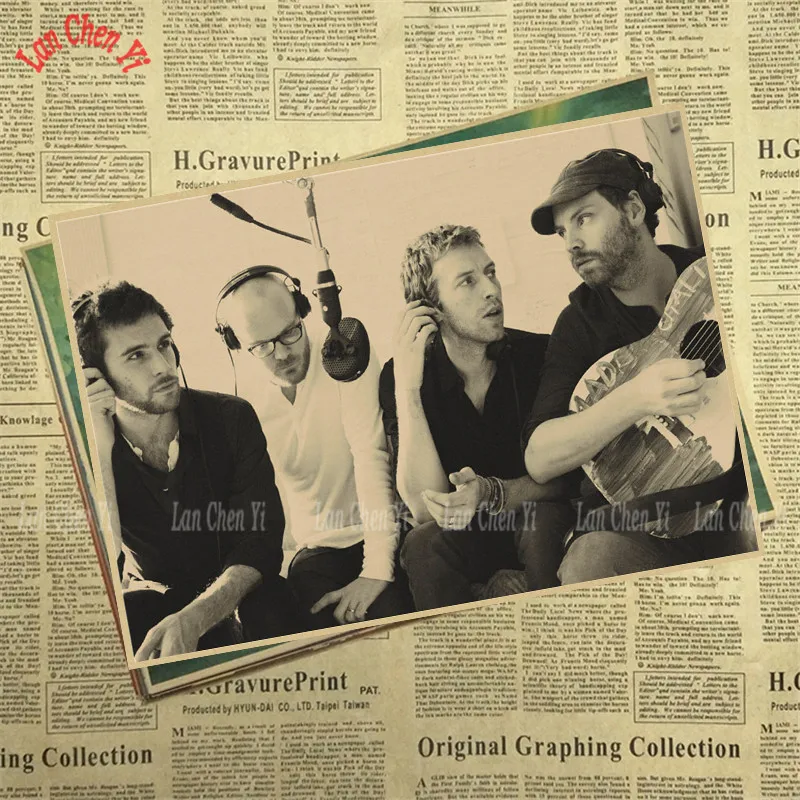 Coldplay Рок Группа Музыка крафт бумага постер винтажный Высокое качество печать