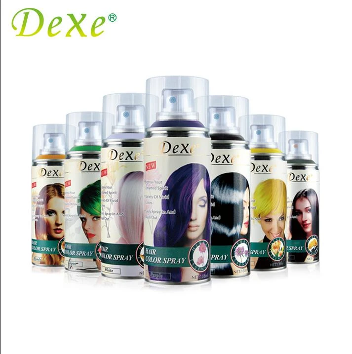 Dexe 黒紫グレーヘアカラースプレー簡単染色のためのヘアケアパーティーツール美髪ツール 12 色 138 ミリリットル ピース Dye Hair Hair Color Sprayhair Dye Aliexpress