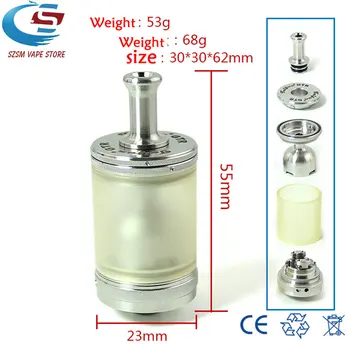 

2PCS YFTK style Taifun GTR RTA Electronic cigarette 23mm 4ML Capacity high and MTL Atomizer vape tank vaporizer VS kayfu lite