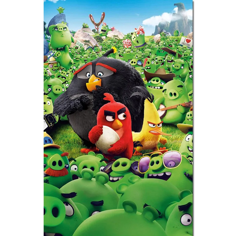 Игра Алмазная картина Angry Bird Полная площадь 5d Diy свинья животное Даймонд вышивка