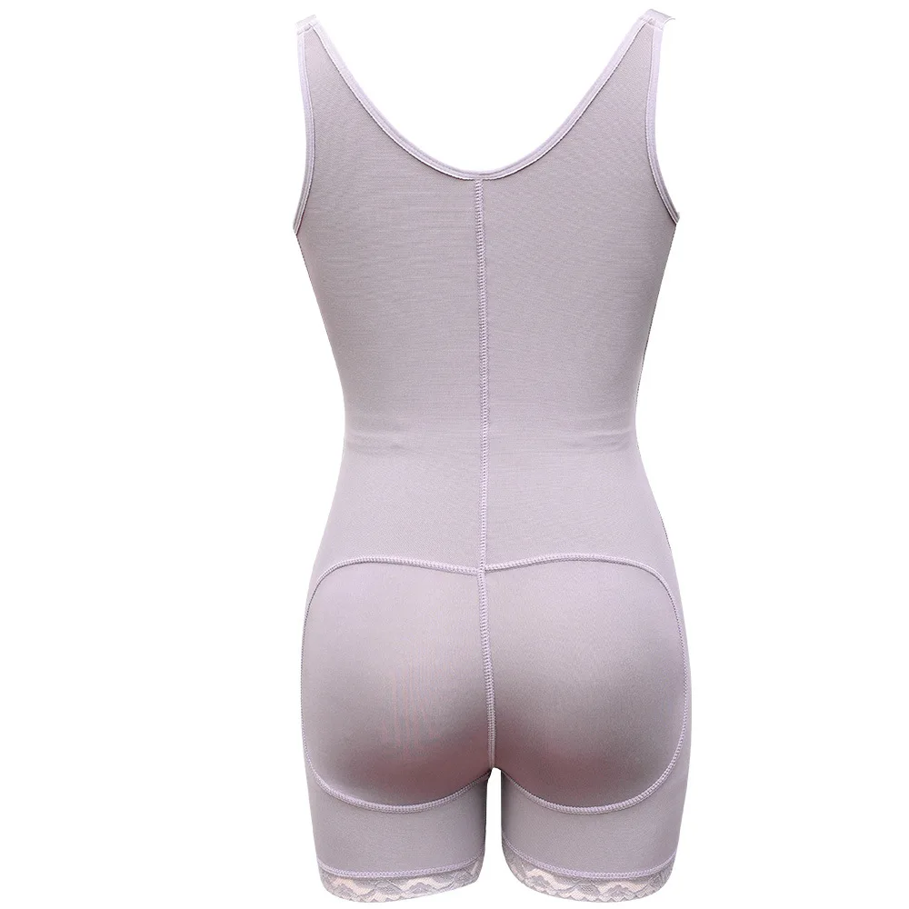 Plus Size 6XL Hot Latex Women\'s Body Shaper Post Liposuction Girdle Clip Zip Bodysuit Vest Waist Shaper Reductoras Shapewear (5)