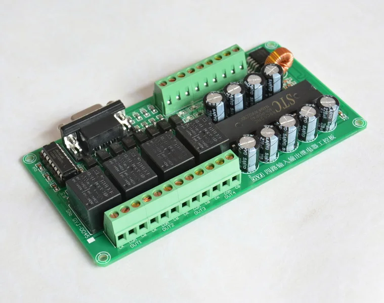 free shipping 24V four input and output isolation relay development board / industrial board