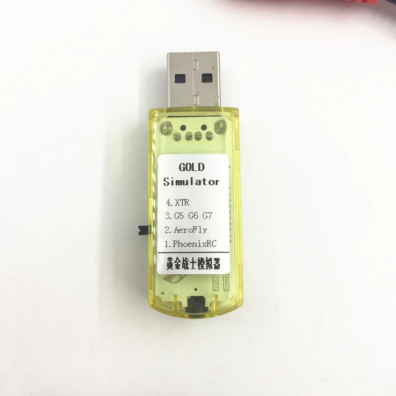 

22 in 1 RC USB Flight Simulator Cable gold simulator v2 for Realflight XTR/AEROFLY/G7/Phoenix/FMS/VRC FPV RACING 5.0