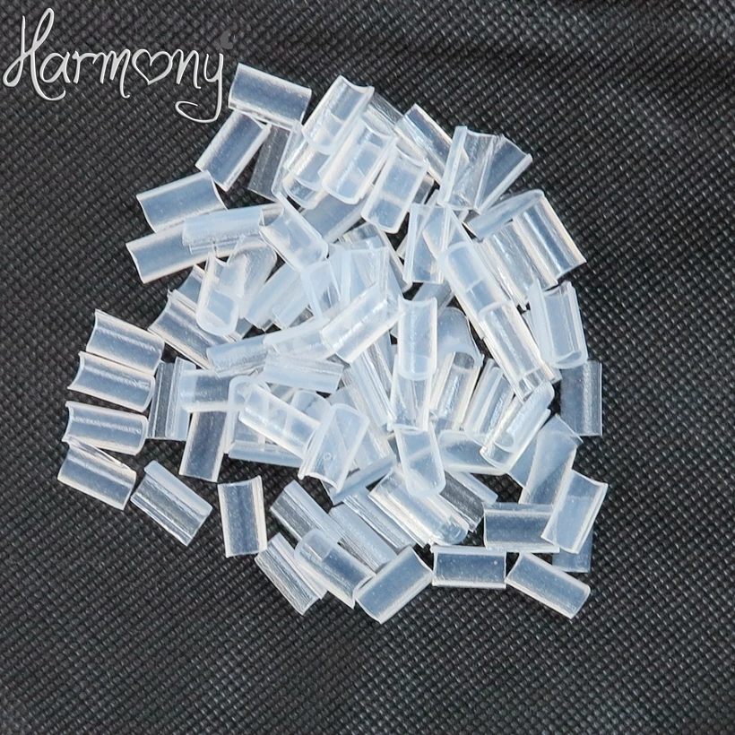 HARMONY STOCK 500pcs Keratin glue nail Nail Tip Keratin U Shaped Fusion