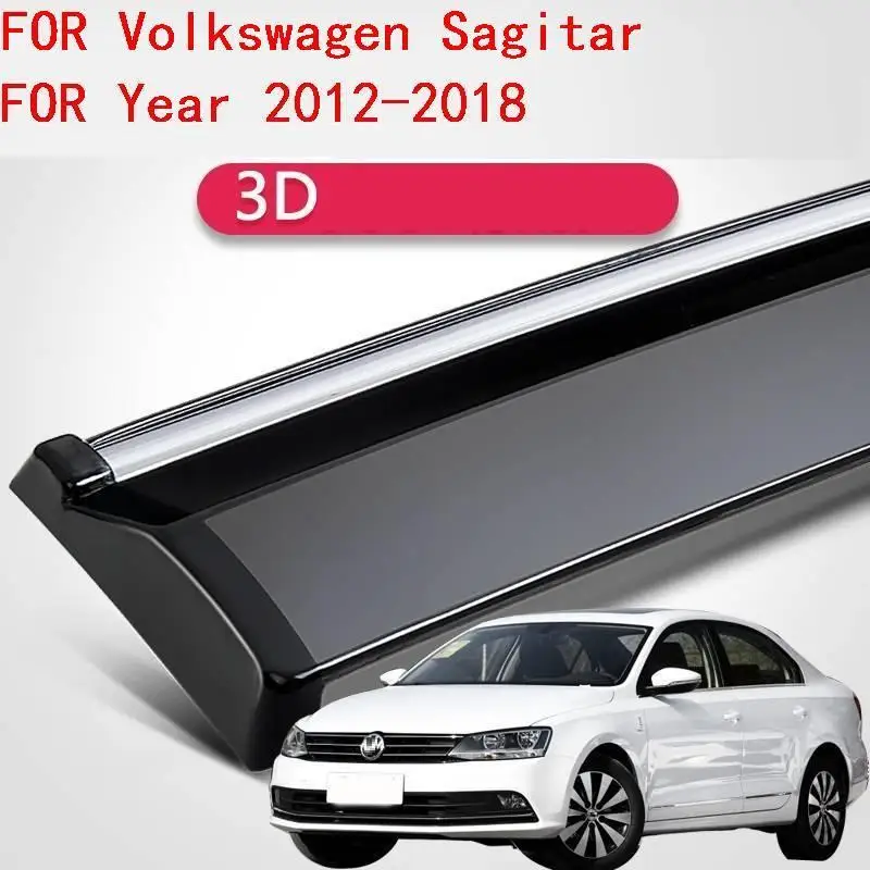 Дождевые окна козырек для Volkswagen Golf 7 Golf-sportsvan Gran Passat Sagitar Bora C-trek Santana Tiguan L Lamando Lavida Magotan - Цвет: MODEL J