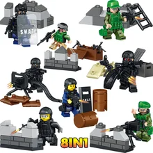Military Series Blocks Compatible LegoINGLYS Special Forces Mini Action Figures Set Bricks Enlightening Fun Toys For Boys