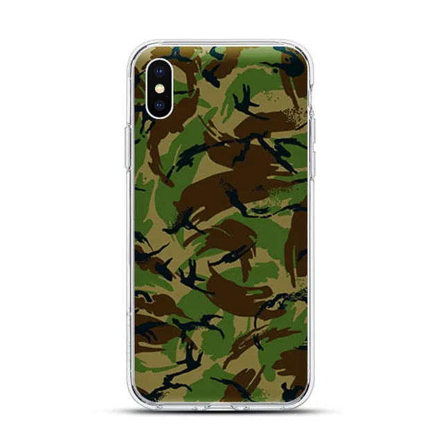 Best new army camo Camouflage phone Case for iphone XSMax X XR XS SOFT TPU cases for iphone 7