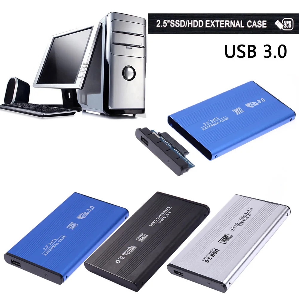 

2.5 inch SATA USB 3.0 HDD Hard Drive External Enclosure SSD Disk Box Case XXM8