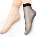 Для женщин носки высокого качества в стиле Harajuku Карамельный цвет силиконовые носки пикантные узор в горошек; женская обувь милые анти-скольжения искусство носки 10 пар = 20 штук - фото