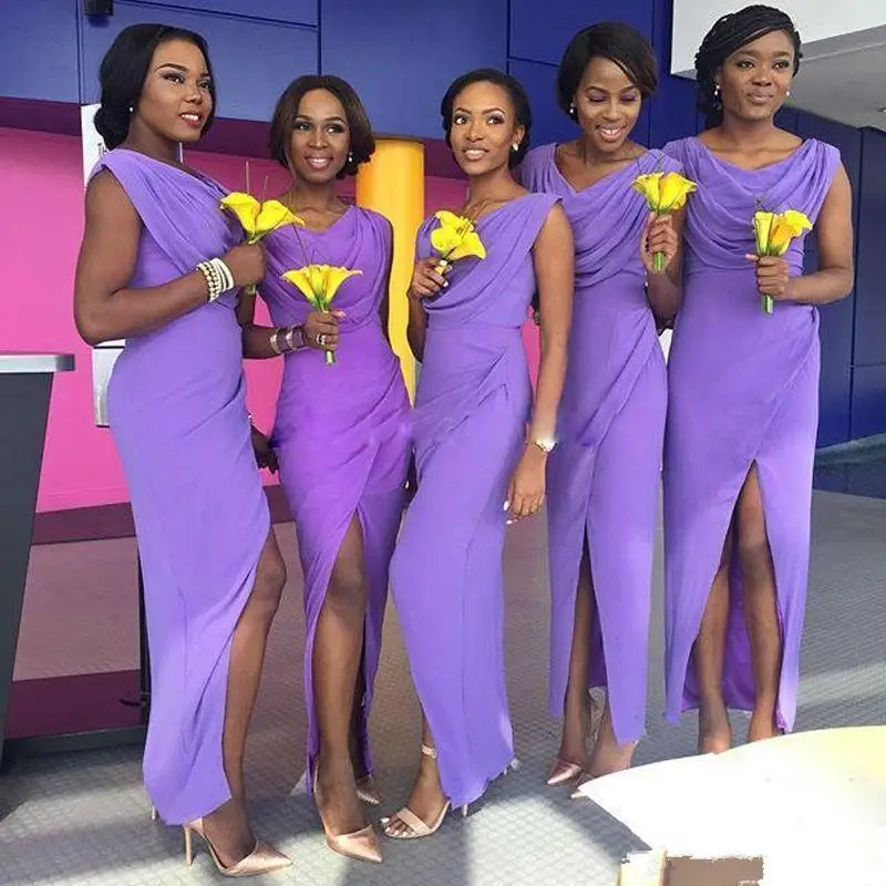 lavender african dress