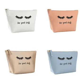 

Fashion New Lady Portable Cartoon Eyelash Coin Storage Case Casual Travel Makeup Pouch Cosmetic Bag Handbag For Women Girls