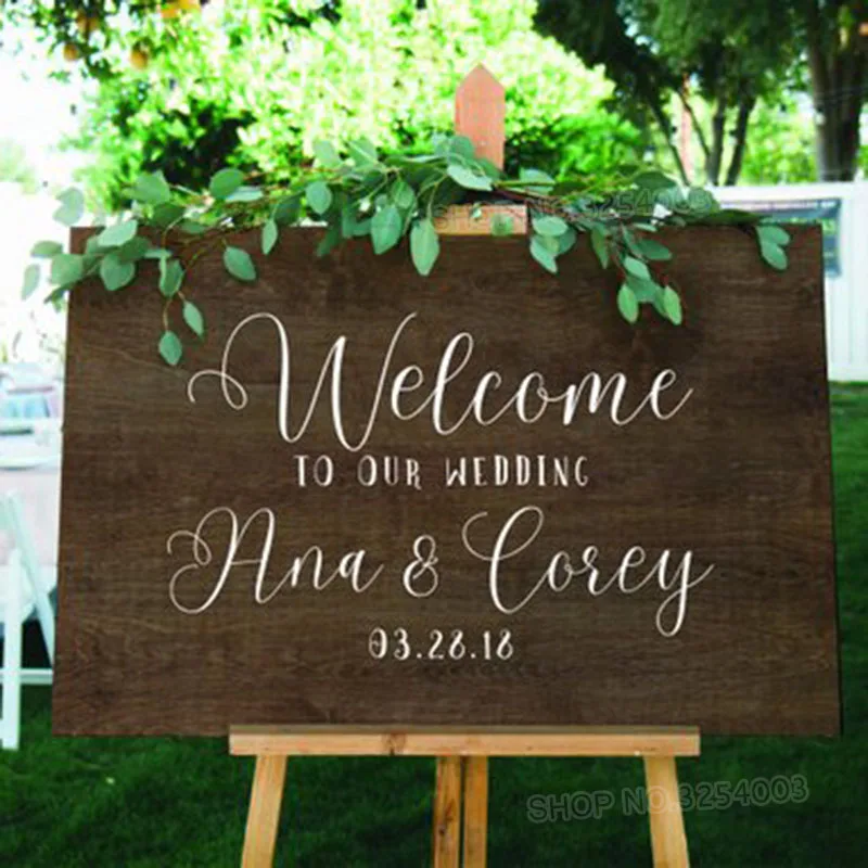 Wedding Welcome Decals Rustic Timber Wedding Custom Vinyl Wall Stickers Welcome Sign Personalized Name Date Married Even L844 Wedding Welcome Decals Rustic Timber Wedding Custom Vinyl Wall Stickers Welcome Sign Personalized Name Date Married Even L844