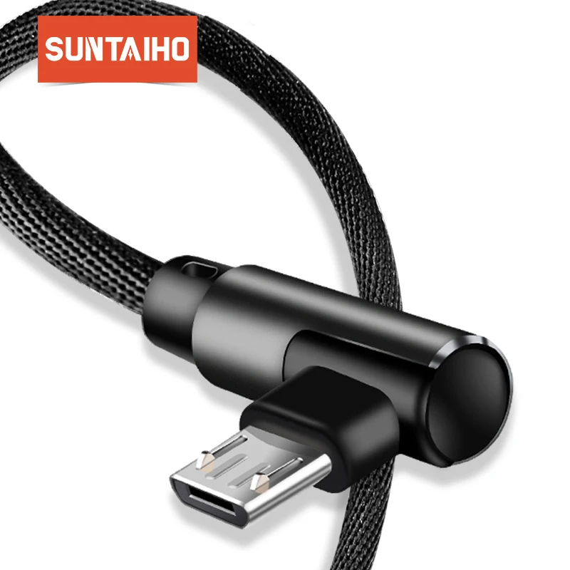 Micro USB Cable 2A Fast Charger USB Cord Suntaiho 90 degree elbow Nylon Braided Data Cable for Samsung/Sony/Xiaomi Android Phone Micro USB Cable 2A Fast Charger USB Cord Suntaiho 90 degree elbow Nylon Braided Data Cable for Samsung/Sony/Xiaomi Android Phone