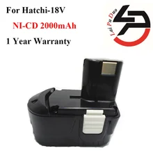 Outil de puissance de remplacement 2.0Ah 18 V NI-CD pour Hitachi Forage: EB1820 EB1812 EB1814 EB1826HL EB1830H EB1833X EB18B 322437