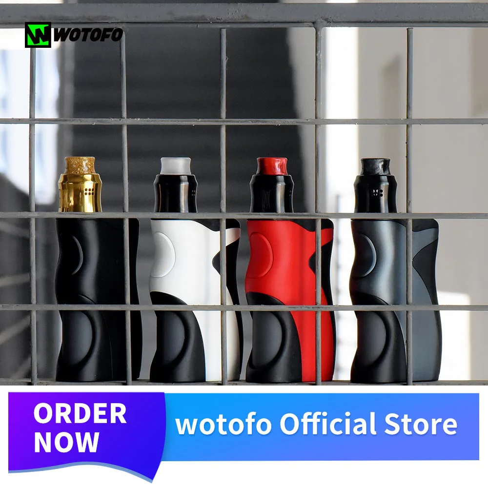 Оригинал Wotofo Рекурсивный боттомфидер мод электроник сигара с RDA бак подходит 18650