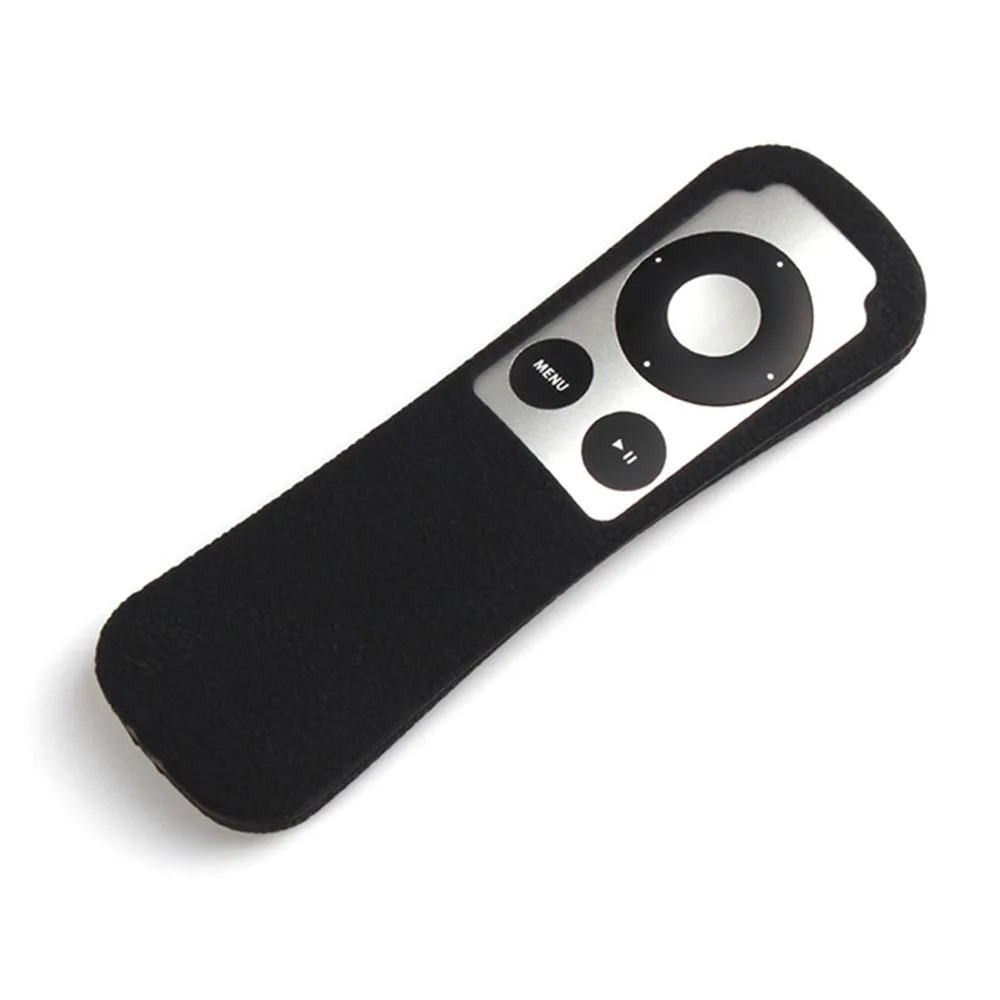 Домашний полезный силиконовый чехол с пультом дистанционного управления для Apple TV1 TV2 TV3, защитный чехол с пультом дистанционного управления - Цвет: Black