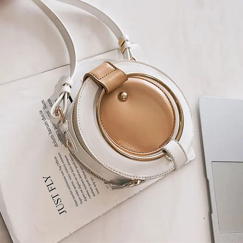 

Female Round Crossbody Bags For Women 2019 High Quality Leather Luxury Handbags Designer Sac Main Ladies Shoulder Messenger Bag