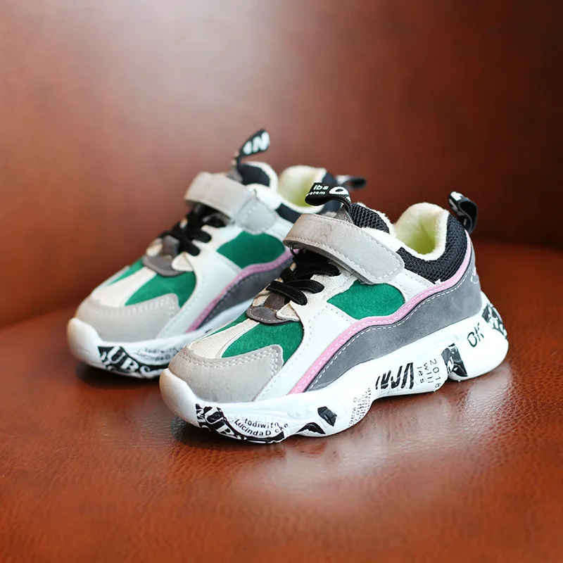 2018 New Kids'Warm Fashion Sports Shoes for Boys and Girls Children Winter Sneakers Shoe Baby Increase Casual Shoes Pink Green 2018 New Kids'Warm Fashion Sports Shoes for Boys and Girls Children Winter Sneakers Shoe Baby Increase Casual Shoes Pink Green