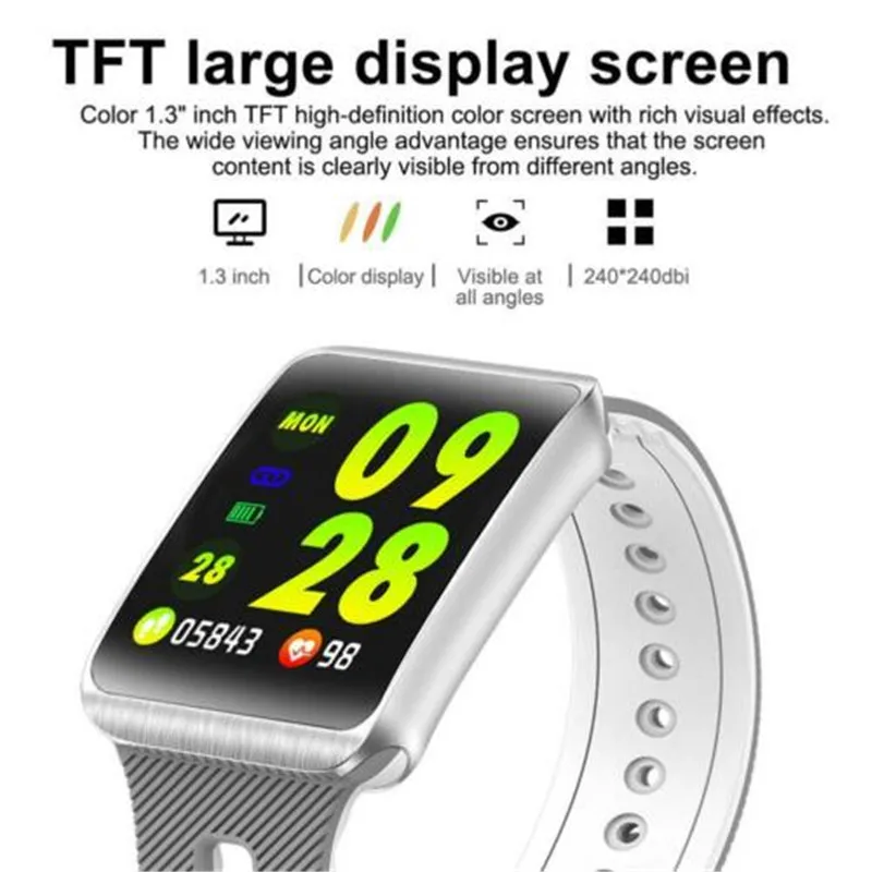GT98 Смарт-часы для мужчин и женщин Ip67 водонепроницаемый мульти-спортивный режим Монитор артериального давления сердечного ритма фитнес-Смарт-часы для Ios xaomi