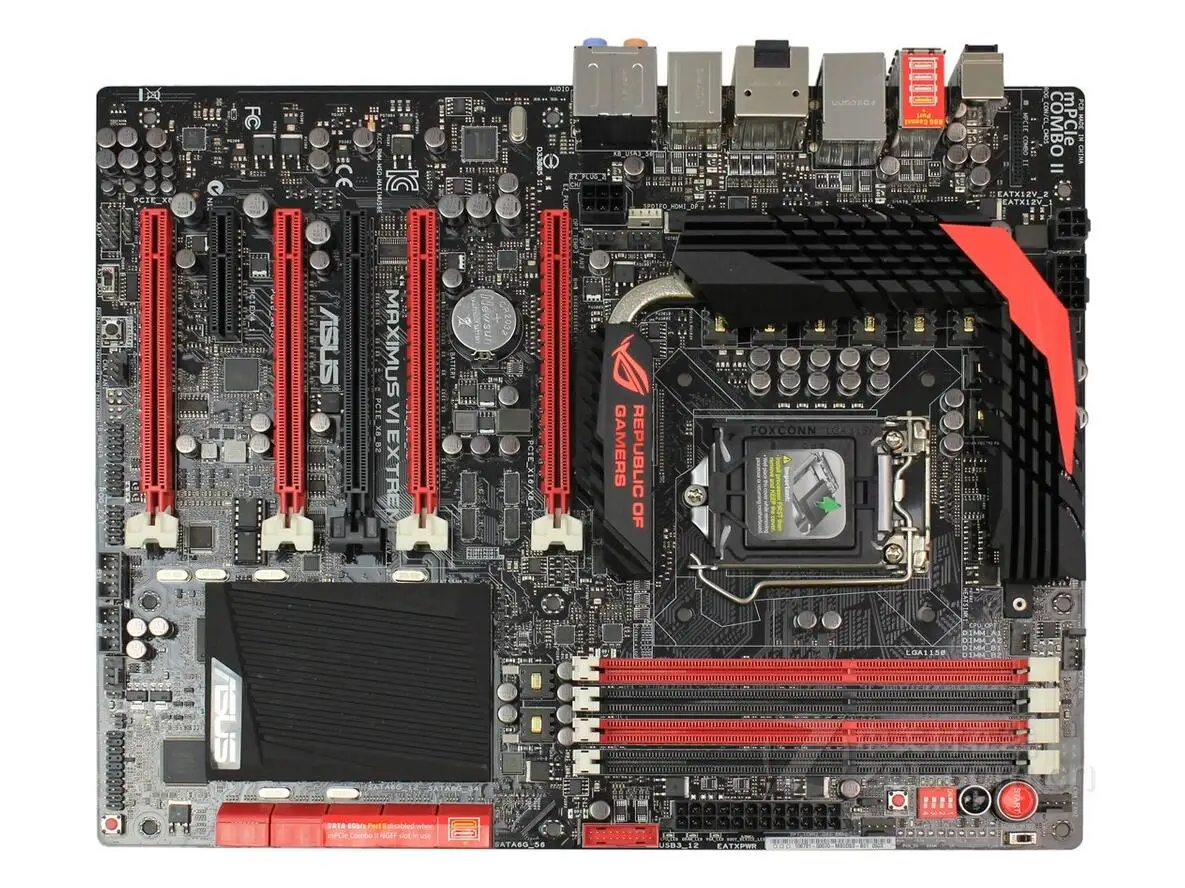 

ASUS Maximus VI Extreme M6E Desktop Motherboard Z87 LGA 1150 DDR3 32G SATA3 USB3.0 HDMI DP ATXmotherbpard used 90%new