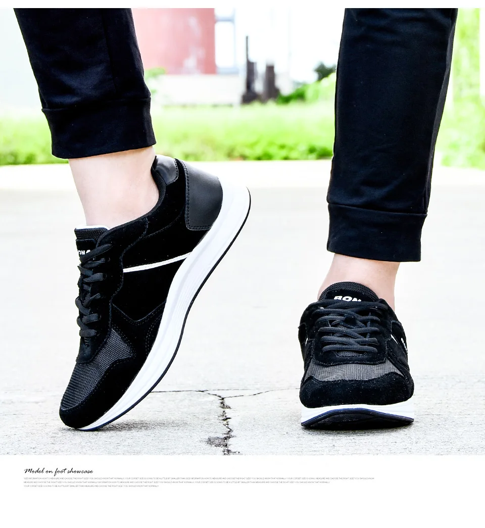 BONA/Новинка; классические стильные мужские кроссовки; замшевая сетчатая мужская повседневная обувь; уличная дышащая мужская удобная обувь для отдыха;