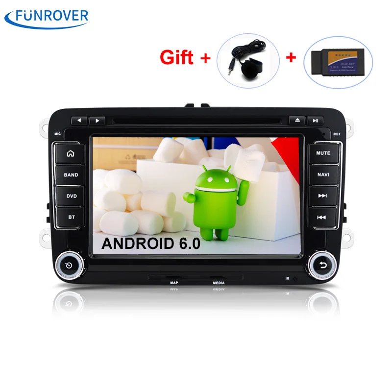 New 2 Din 7 inch Quad core Android 6 0 vw font b Car b font
