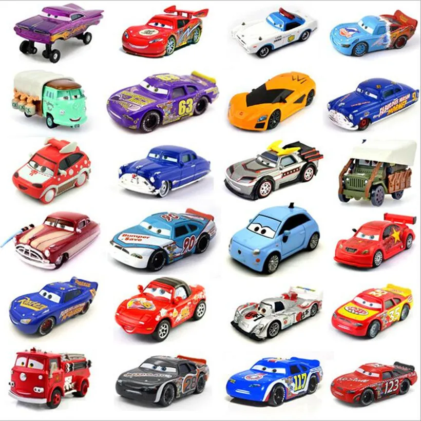 37 стилей Автомобили disney Pixar Автомобили 2 и 3 Рамирез Молния Маккуин гонки семья 1:55 литья под давлением металла Игрушечная машина из сплава