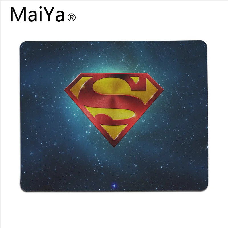 Maiya Высокое качество DC Супермен логотип красивый коврик для мышки в стиле аниме большой коврик для мыши клавиатуры коврик - Цвет: Lock Edge18x22cm