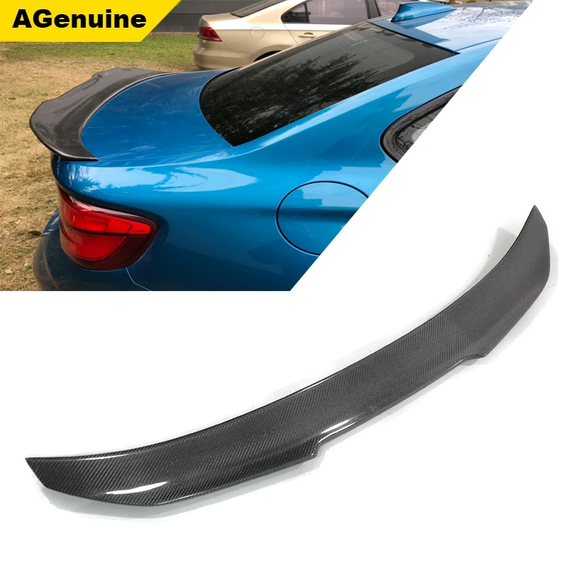 

PSM style high polish rear boot lip wing real carbon fiber rear trunk lip spoiler wing for BMW 2 series F22 F87 M2