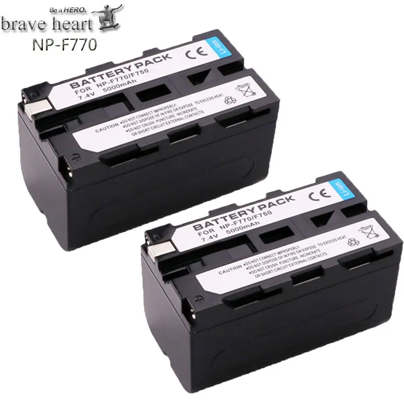 2x7 4 V 5000 мА/ч NP F750 F770 Батарея для Sony CCD TR917 TR940 TRV101 TRV215 TRV25 TRV36|Цифровые аккумуляторы| |