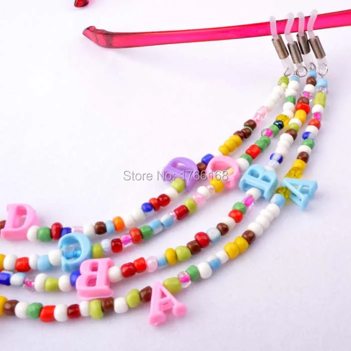 

Childrens Kids beaded Glasses / Sunglasses Strap Cord-Alphabet A B C D