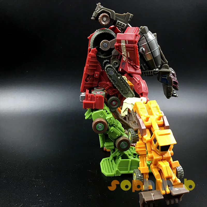 Transformed Movie Devastator Constructicons 100% Complete 7 Robot Figures KO 