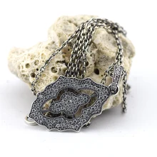 Серебряный кулон и ожерелье стерлингового серебра ювелирные изделия для женщин