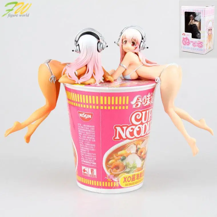 

Action figure Super Sonico nude sexy bikini cartoon doll PVC 15cm box-packed japanese anime figurine world 160102