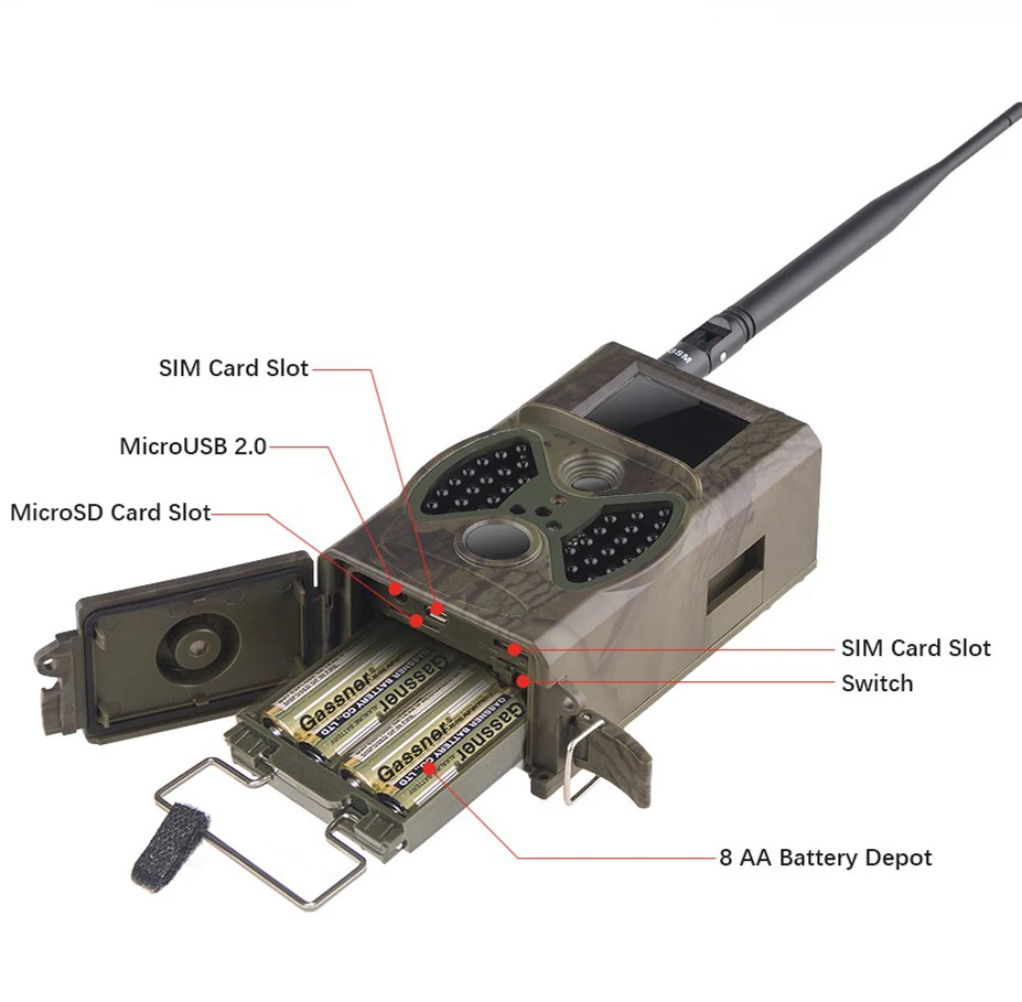 Trail camera 940nm инфракрасные фото-ловушки 12MP охотничья камера sms управление беспроводная наружная камера для охоты Suntek HC 300 M