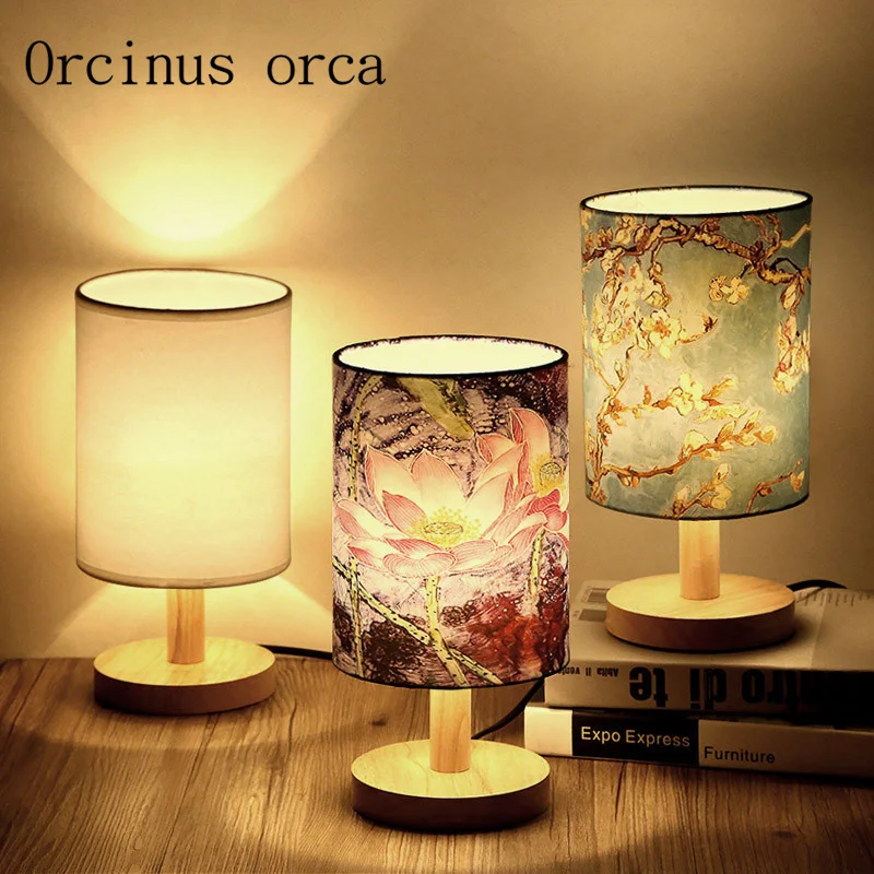 

The Nordic modern hand-painted lamp bedroom bedside reading garden creative warm night light free shipping