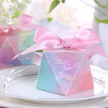 Индивидуальный заказ фламинго подарок свадебное оформление коробки звездное небо Аврора дизайн подарочная коробка события вечерние поставки шоколадный пакет сумка