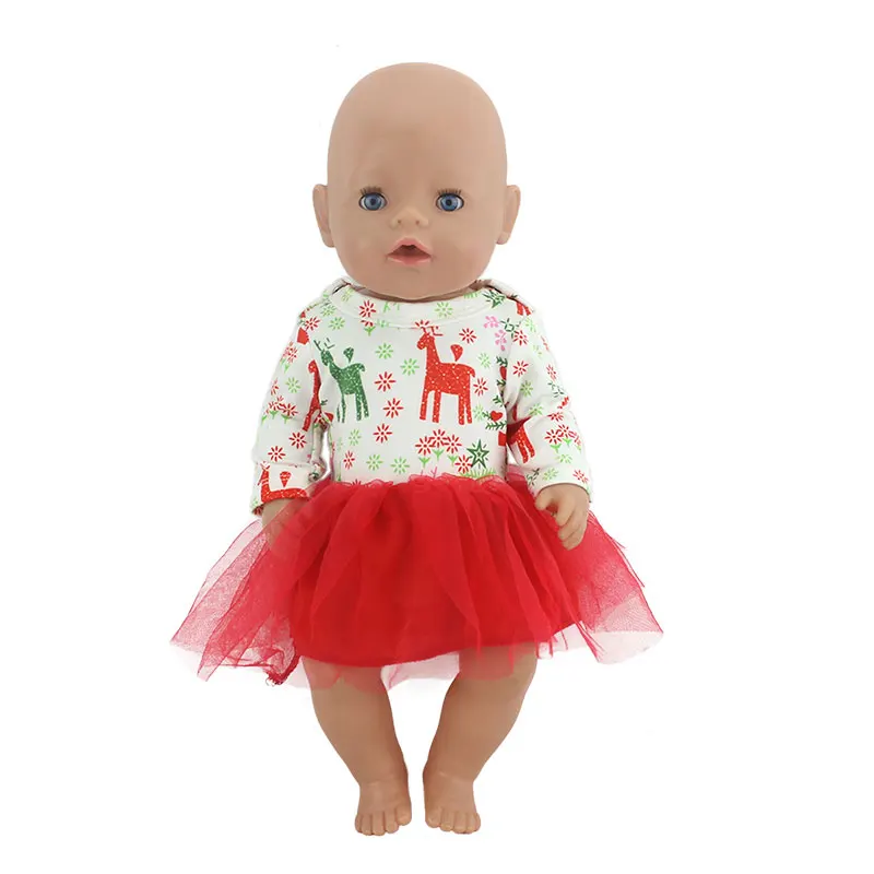 Платье для куклы, подходит для 43 см, Детская кукла, кукла реборн, Одежда для младенцев и 17 дюймовая кукольная одежда - Цвет: s13