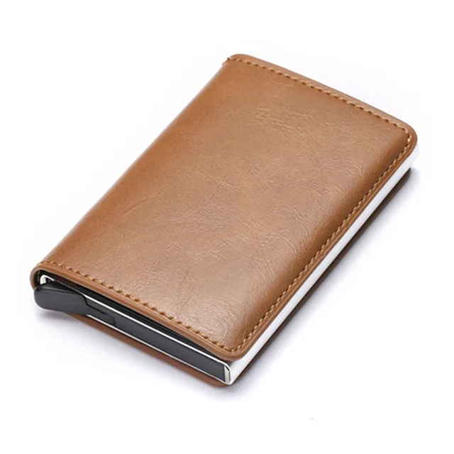 Bycobecy 2021 etui na karty kredytowe portfel mężczyźni kobiety RFID skrzynka aluminiowa Vintage Crazy Horse skóra PU posiadacz karty bankowej tanie i dobre opinie Unisex CN (pochodzenie) Other 6 5cm X-12ACC 10cm Id posiadacze kart Bez suwaka KARTA KREDYTOWA Crazy Horse PU Leather Bycobecy 2021 etui na karty kredytowe portfel mężczyźni kobiety RFID skrzynka aluminiowa Vintage Crazy Horse skóra PU posiadacz karty bankowej tanie i dobre opinie Unisex CN (pochodzenie) Other 6 5cm X-12ACC 10cm Id posiadacze kart Bez suwaka KARTA KREDYTOWA Crazy Horse PU Leather
