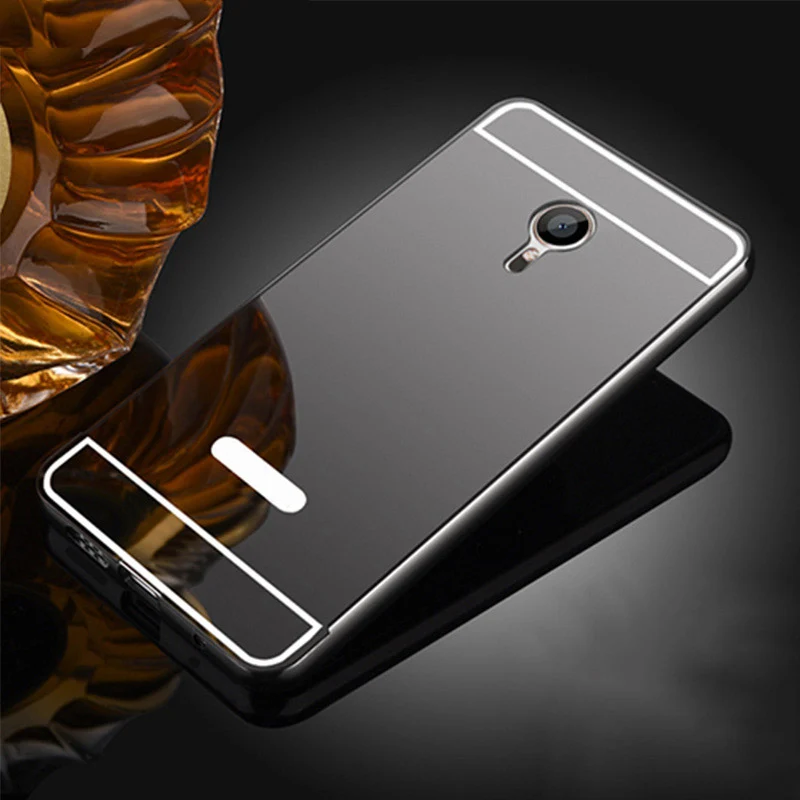 Luxury Plating Aluminum Frame+Acrylic Mirror Phone Case For Meizu MX5 Pro6 Meilan 2 3 note Metal Frame Battery Protective |