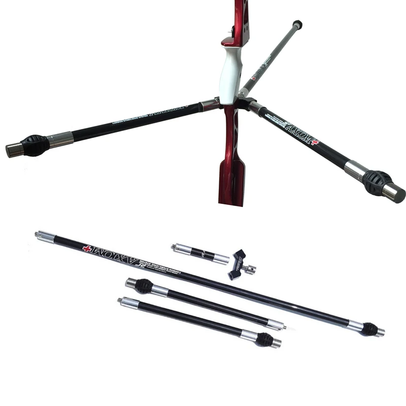 Archery Carbon Stabilizer Set Balance Rod Extend VBar Recurve Compound