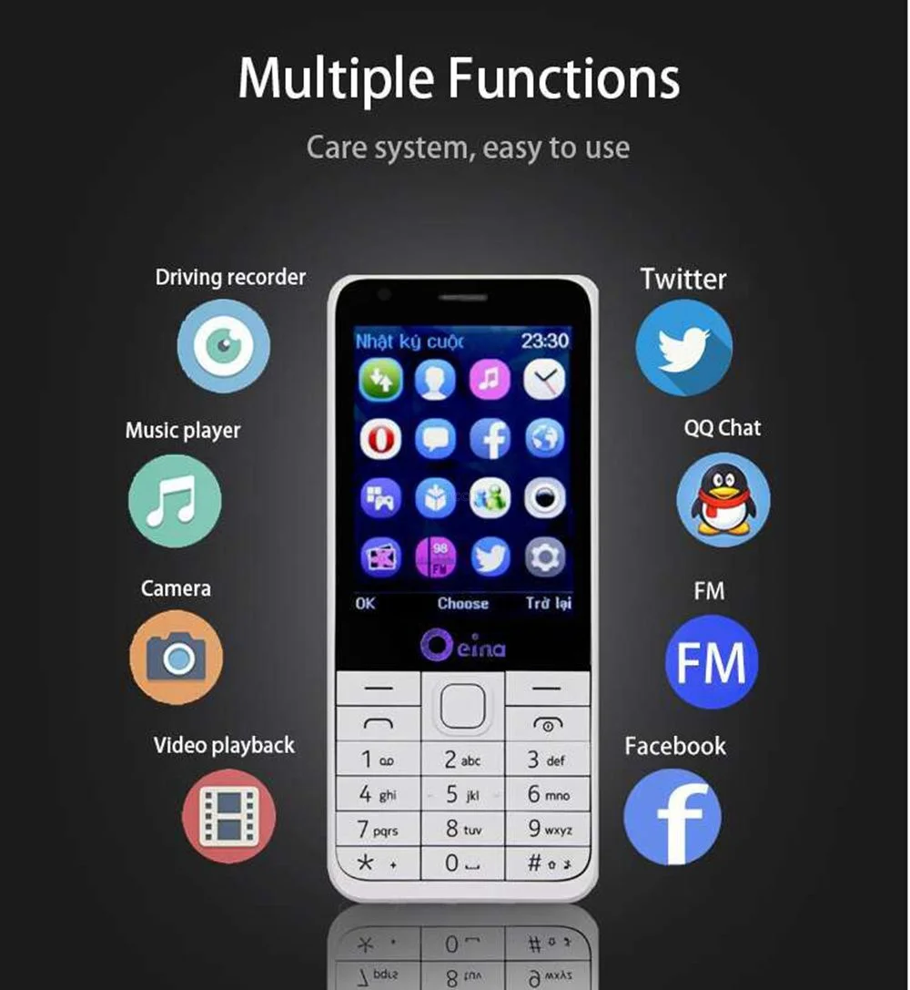 4 Sim Cards old man phone  (15)