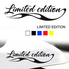 Pegatina de edición limitada para decoración de coche, calcomanía divertida con insignia, en negro/Blanco/rojo/amarillo/azul
